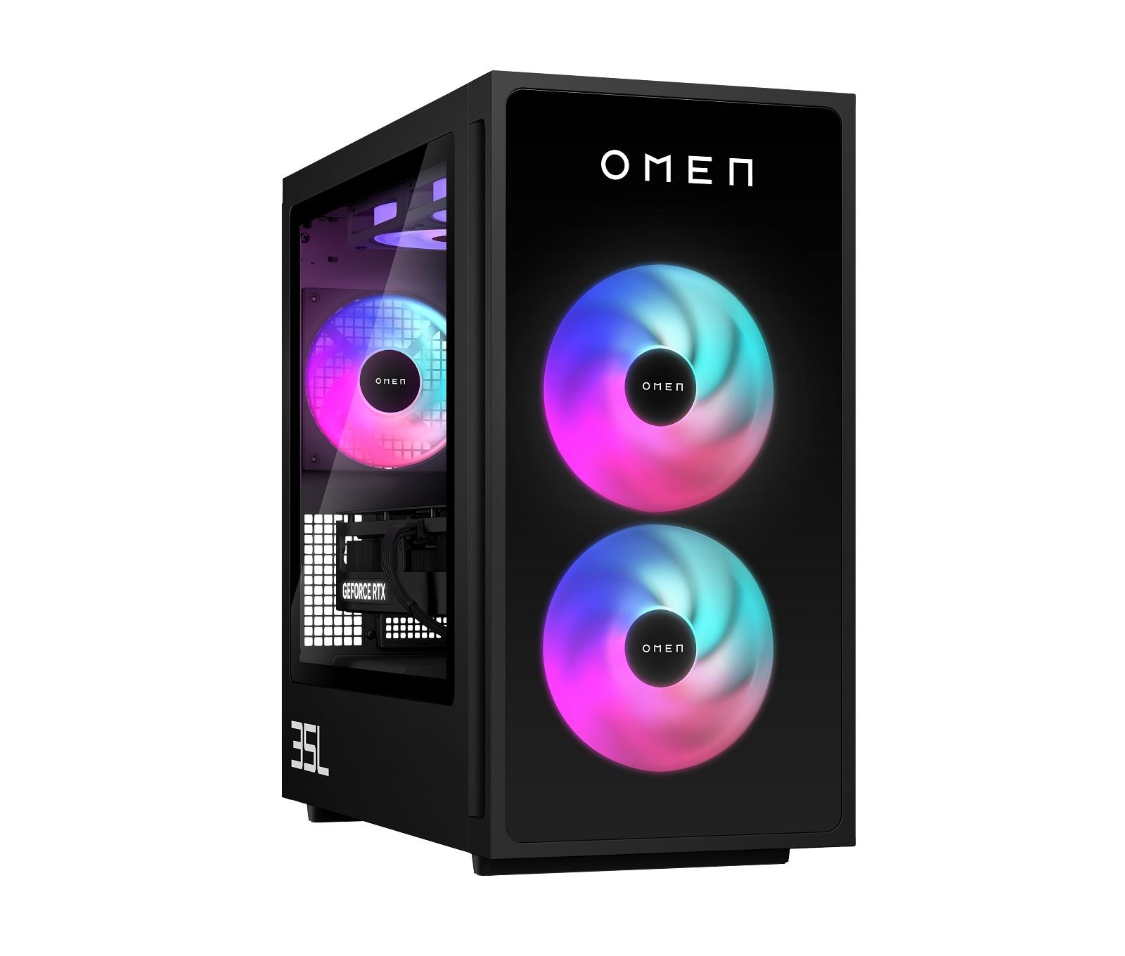OMEN 35L Gaming Desktop GT16-0107t PC. Windows 11 Home. Intel® Core™ Ultra 7. 32GB RAM. 1TB SSD. NVIDIA® GeForce RTX™ 5070. Black - Image 11