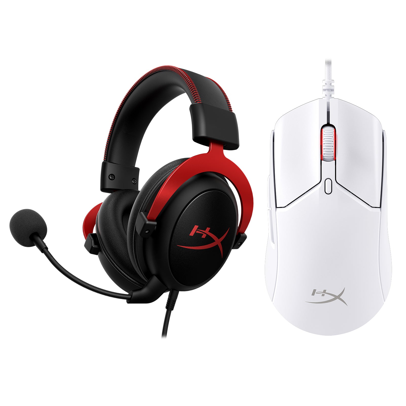 HyperX Bundle - Cloud II Wired Headset. Pulsefire Haste 2 Wired Mouse - Image 2