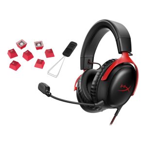 HyperX Bundle - Cloud III Wired Headset. Rubber Keycaps