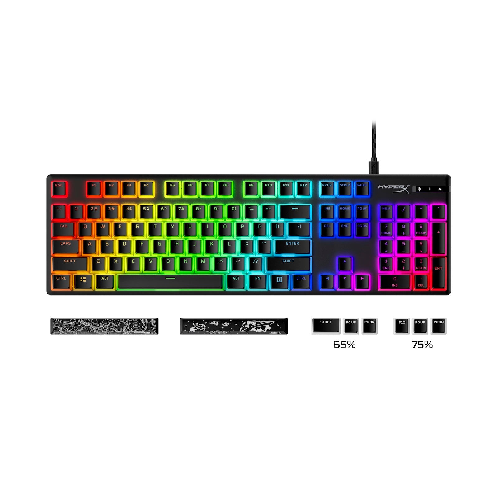 HyperX Pudding Keycaps 2 – Full Key Set – PBT - Image 4