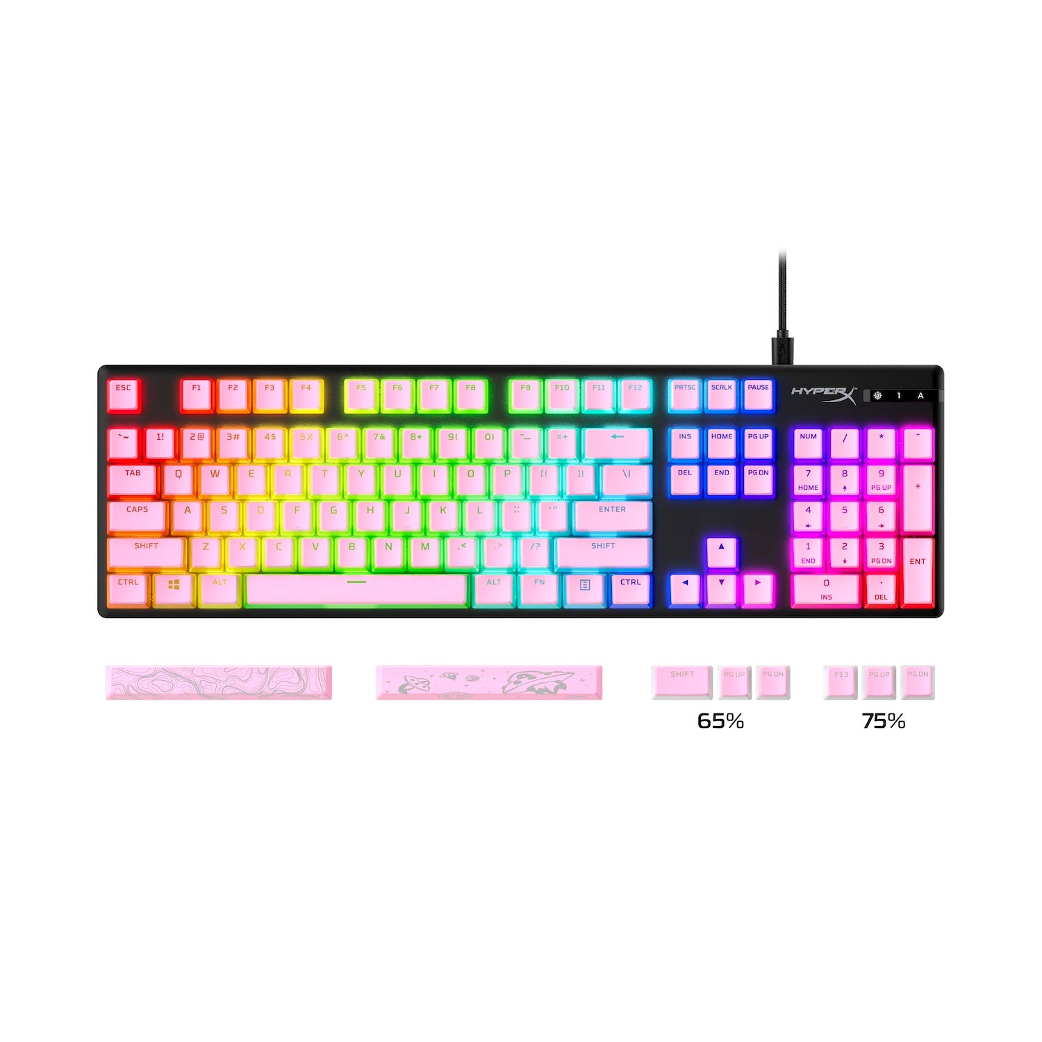 HyperX Pudding Keycaps 2 – Full Key Set – PBT - Image 13