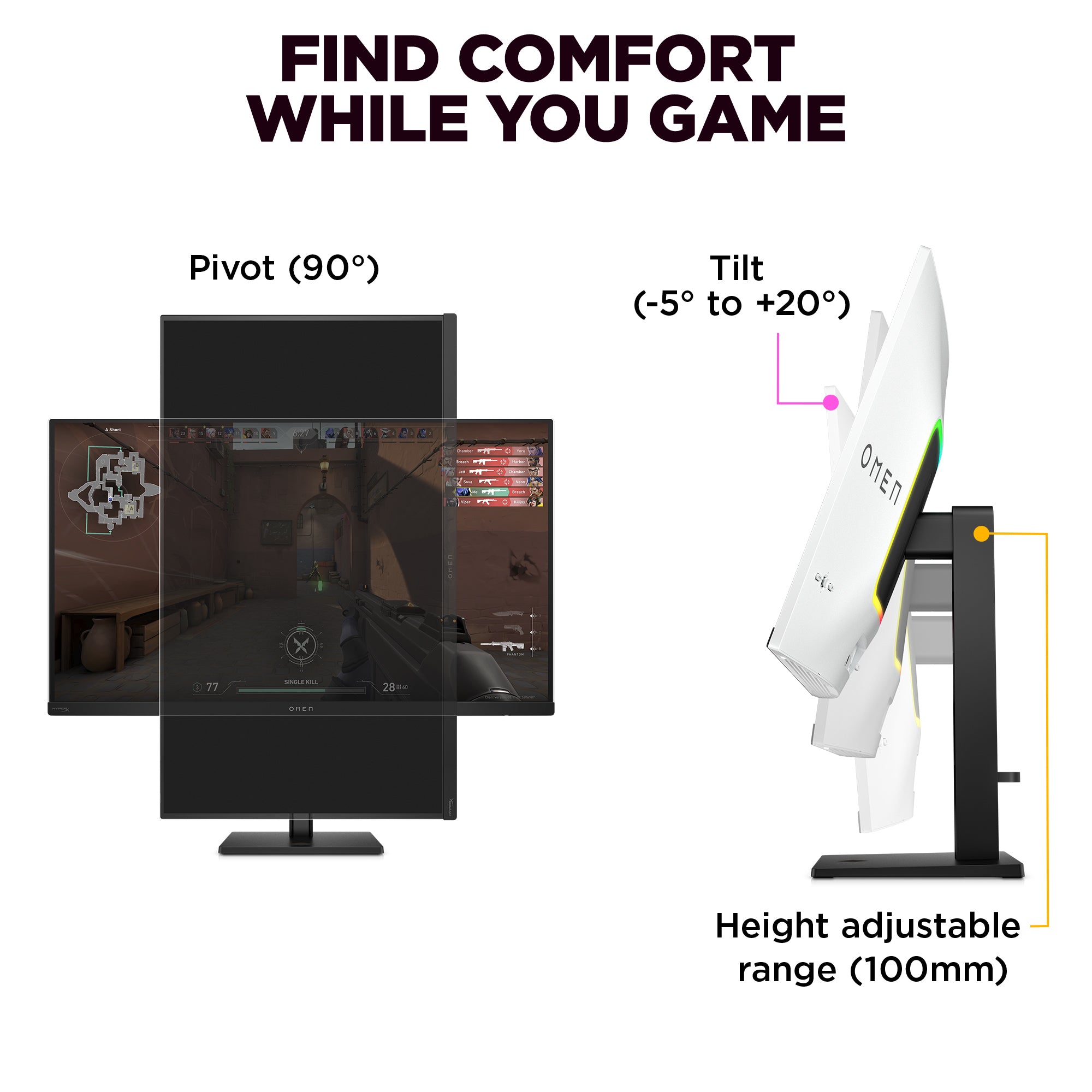 OMEN Transcend 31.5 inch UHD 240Hz OLED Gaming Monitor  - OMEN Transcend 32 - Image 8